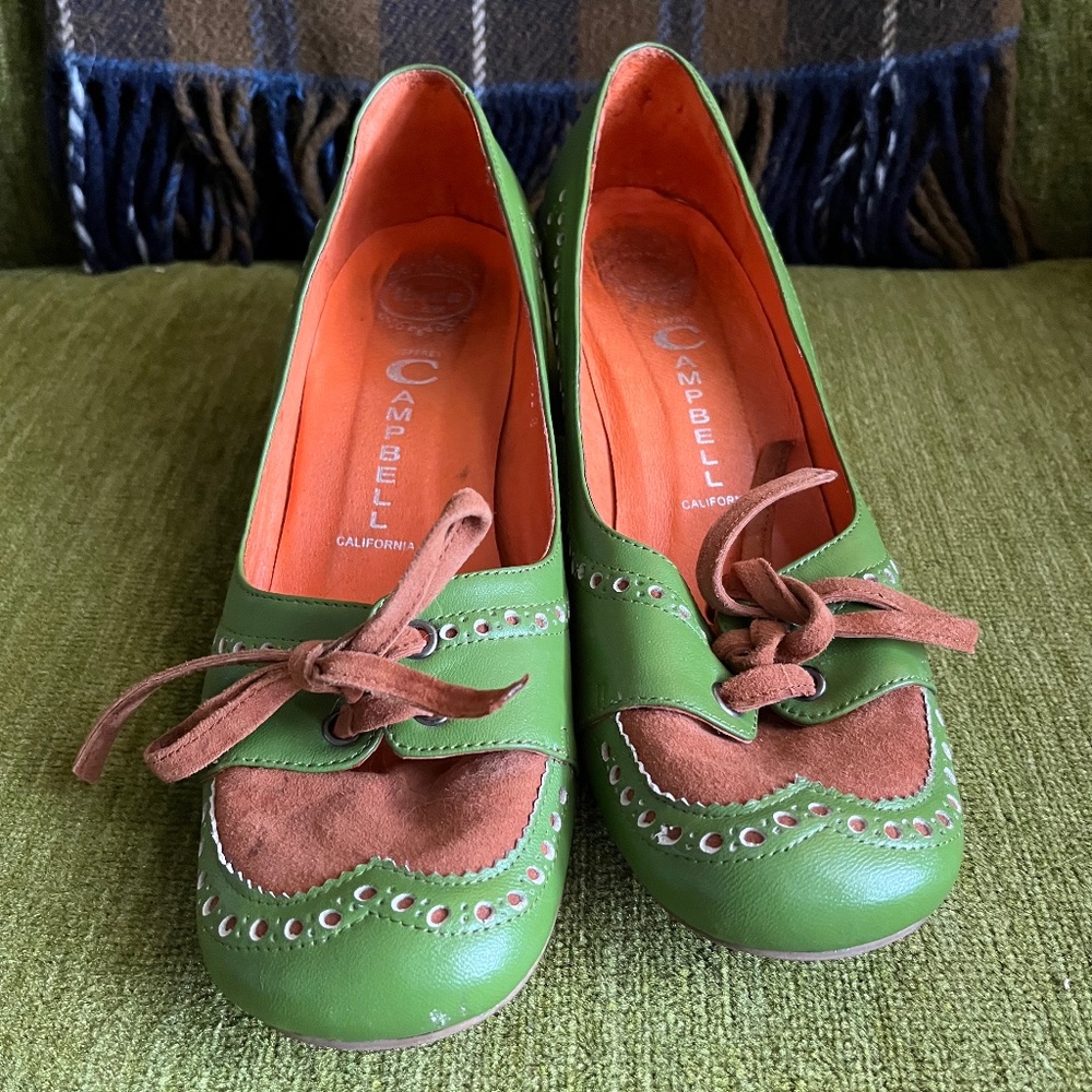 Jeffrey Campbell loafer style block heels